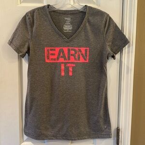 Danskin Now V-neck Performance Athletic Tee - S